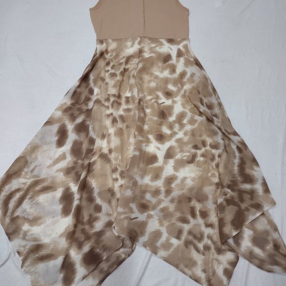 TRUTH + STYLE FULL LENGTH DRESS WITH HANDKERCHIEF HEM WOMEN'S SIZE XXS - Picture 5 of 11